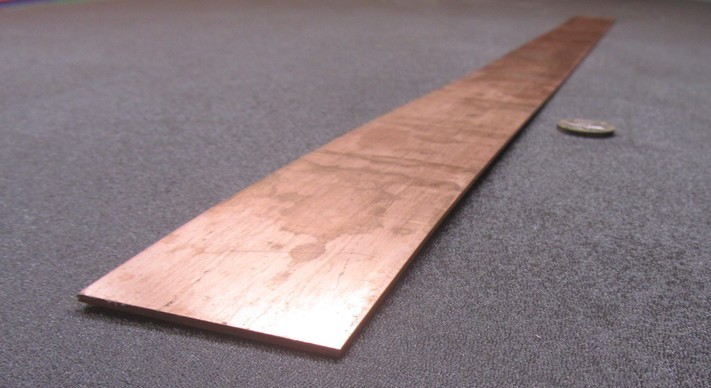 110 Copper Bar H02, 1/16″ Thick x 2.0″ Wide x 24 Inch Length