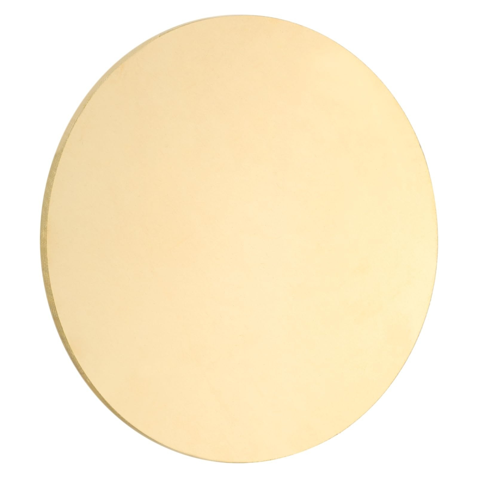 uxcell Brass Round Plate 0.04″ Thick 2″ Dia H62 2Pcs Metal Sheet