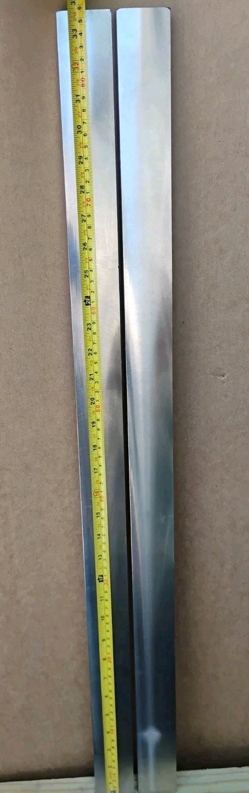 2 pc- 316 Stainless Steel Flat Bars 5/8″×1-7/8″×33-3/4″ Cold Rolled, Polished