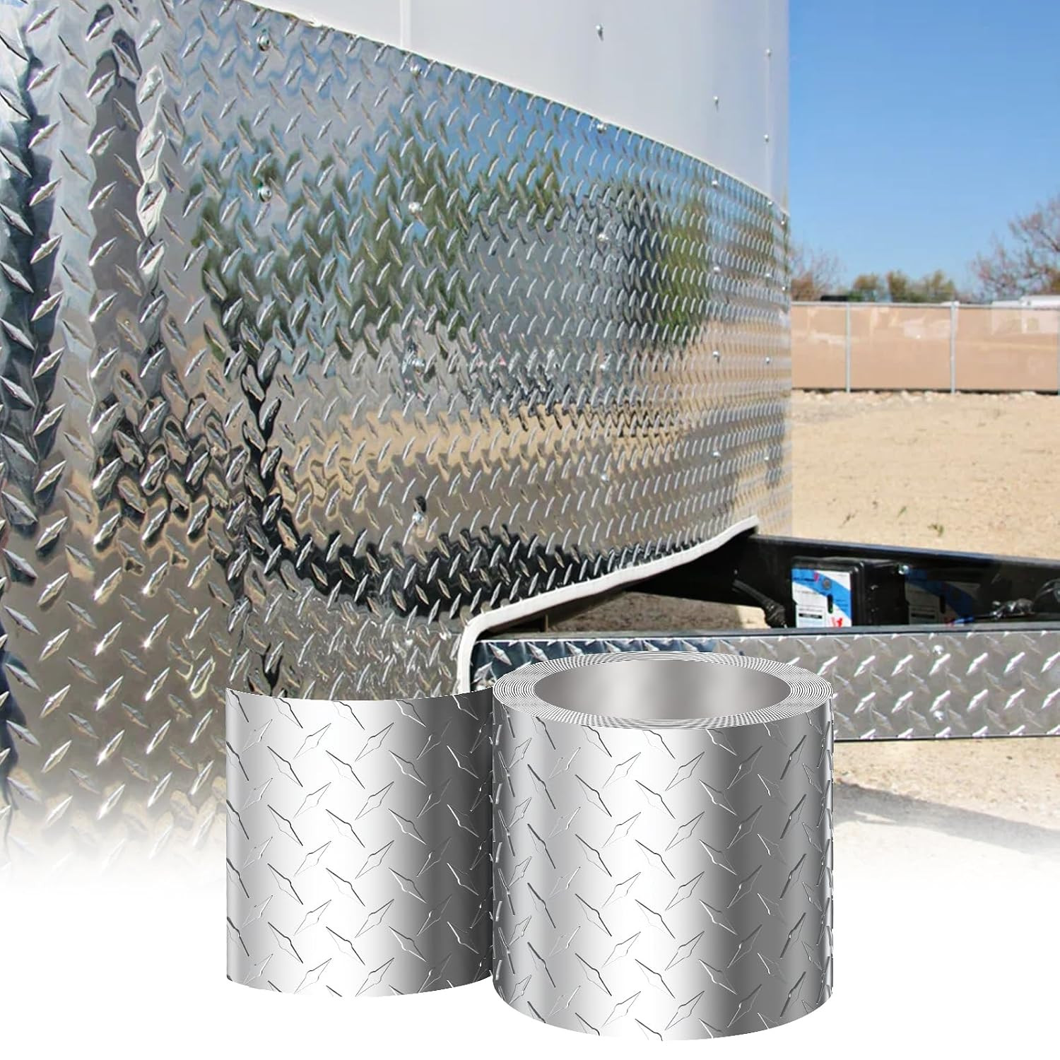 Aluminum Diamond Plate Sheet Metal, Mill Finish Diamond Sheet, Tread Texture Met
