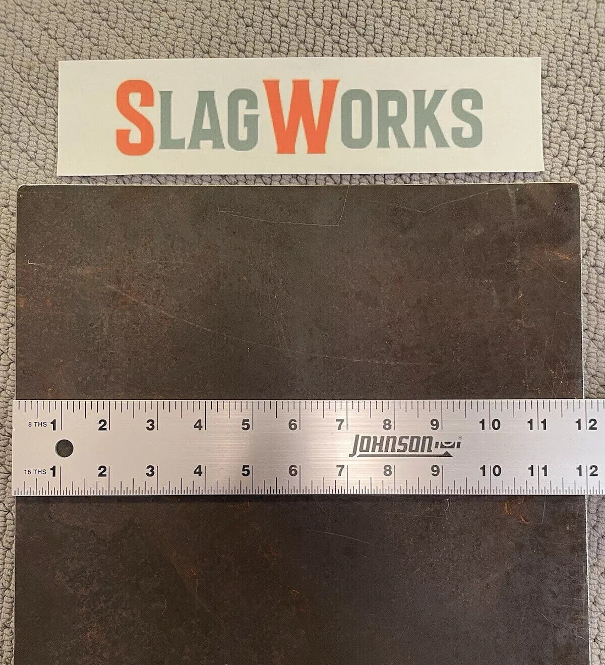 1/8x9x12 inch steel plate 9”x12” A36 Hot Roll Flat .125″ Thick
