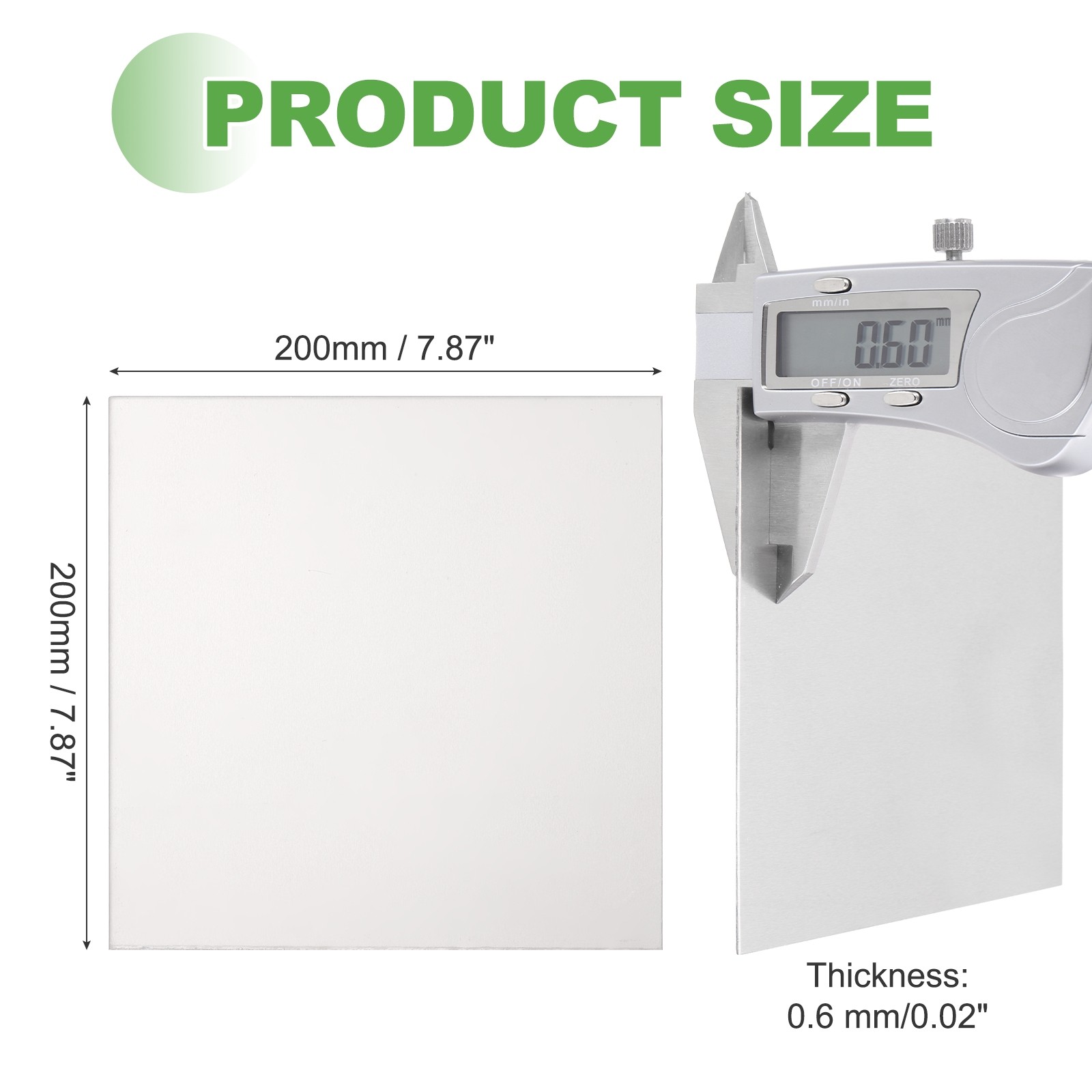 Pure Grade TA1 Titanium Plate Sheet, 200x200x0.6mm Titanium Metal Sheet