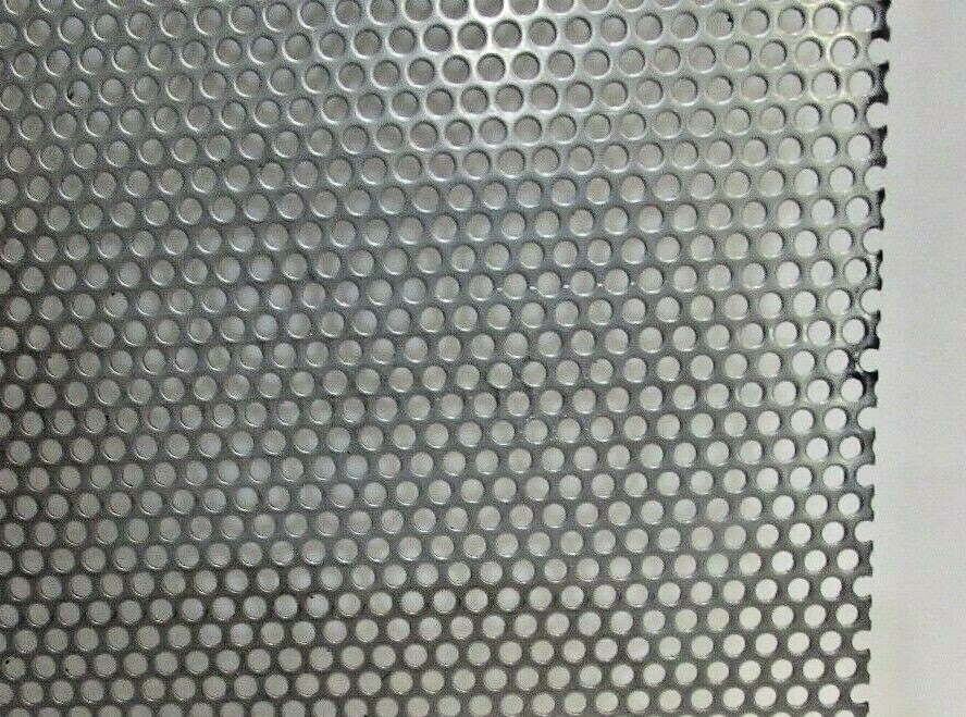 = 1/8″ HOLES 20 GAUGE 304 STAINLESS STEEL PERFORATED SHEET 12″ X 18″ =