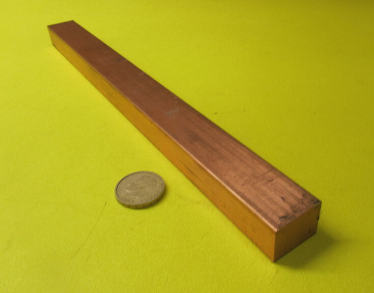 182 Copper Bar 3/4″ Thick x 1.0″ Wide x 1 Foot Length