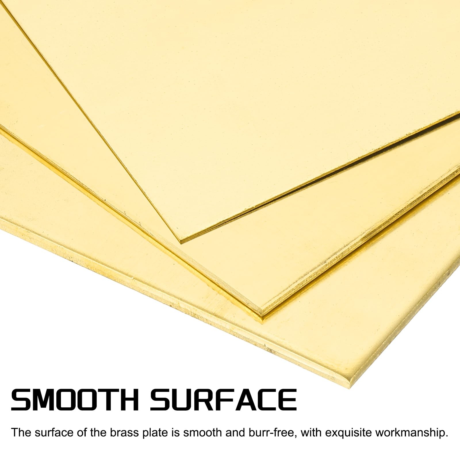Brass Sheet, 4″ X 6″ 10 Gauge3mm Thickness H62 Brass Metal Plates Thin Metal …