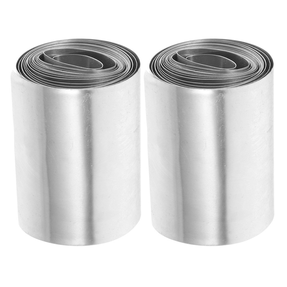 2 Rolls Zinc Anode Strip – Pure Zinc Electrode Sheet for Plating, Lab Research,