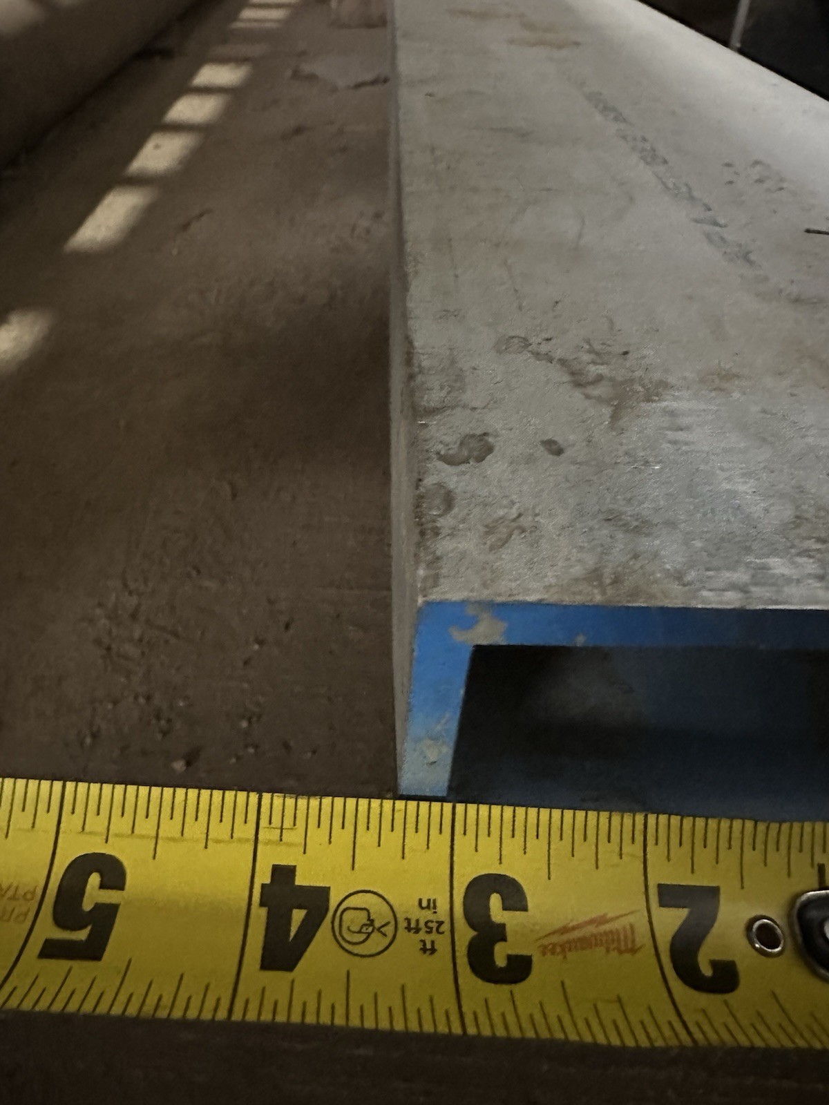6061 T6 Aluminum Rectangle Tube 2″ x 6″ x 12″ Long 1/4″ .250″ Wall