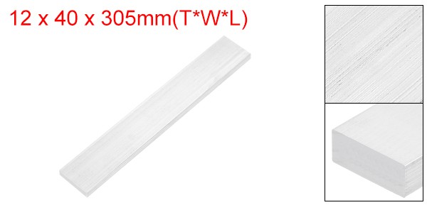Square 6063 Aluminum Flat Bar, 1/2″ Thickness 1-9/16″ Width 12″ Length
