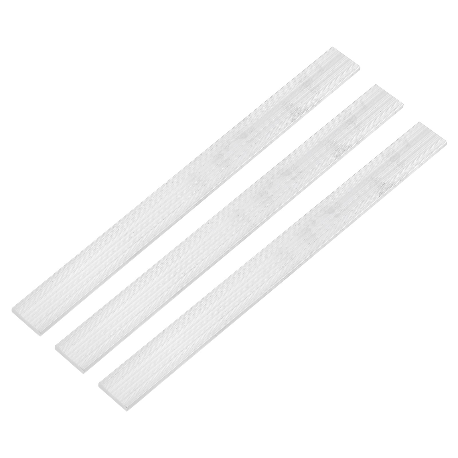 Square Aluminum Flat Bar, 3Pcs 1/4″ Thickness 1″ Width 12″ Length
