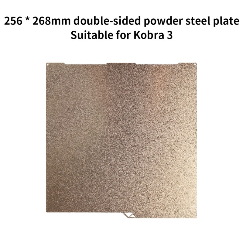 256x268mm Metal Build Plate Double Sided PEI Powder Coated Spring Steel Sheet