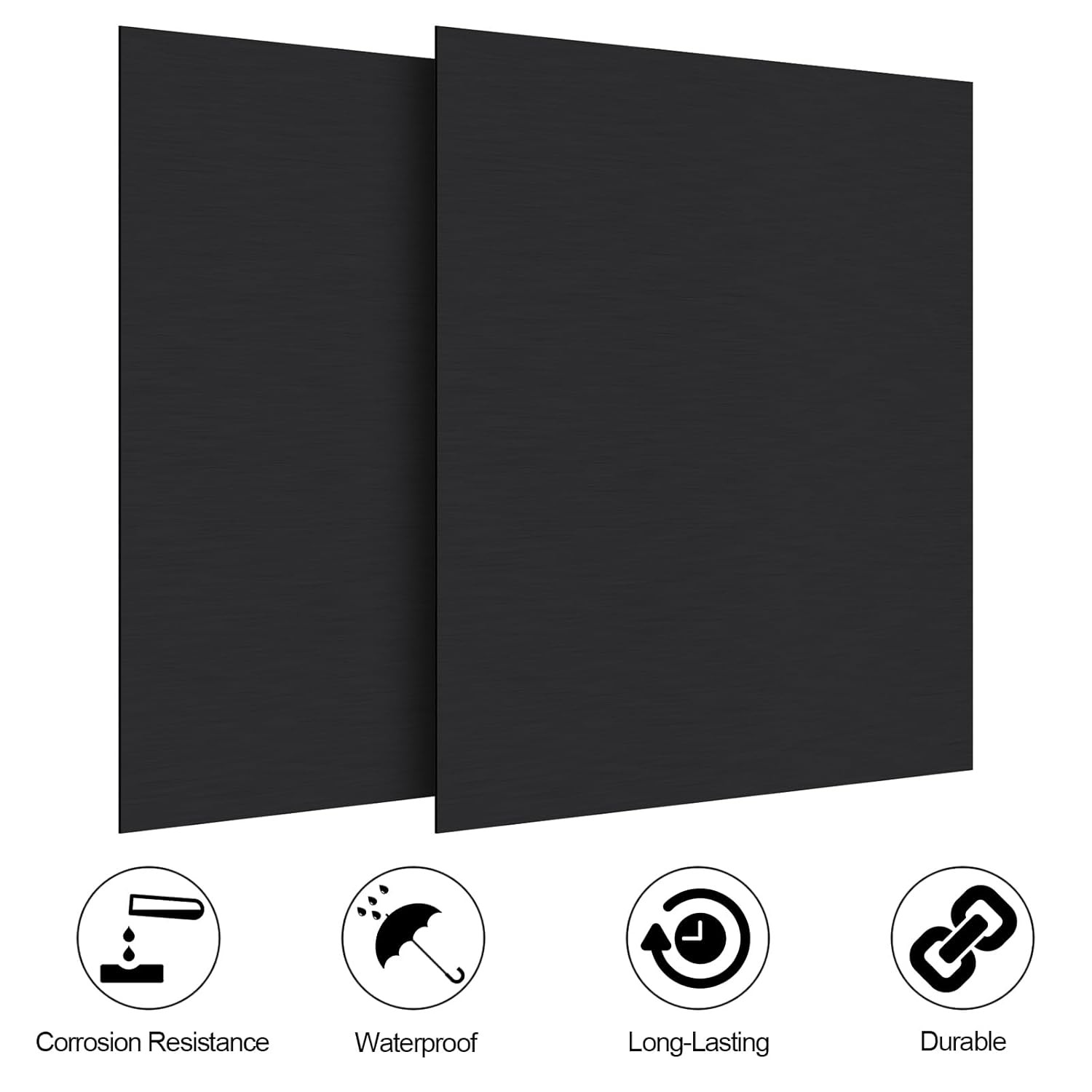 2Pack Anodized Aluminum Sheet 12 x 12 x 1/32 Inch Black Anodized Metal Plates…