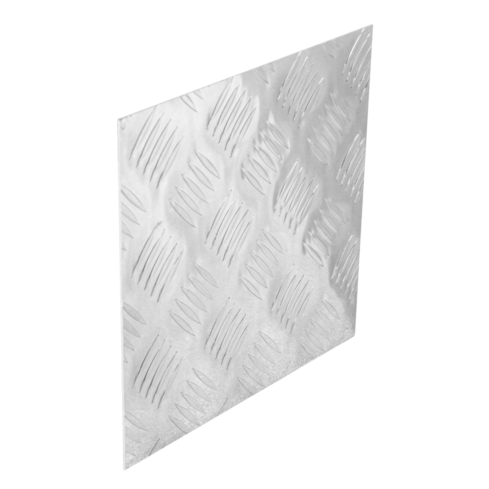 1 Piece Silver 5 Bar Tread Aluminum Plate 10.6 Inch Square Refitting Sheet