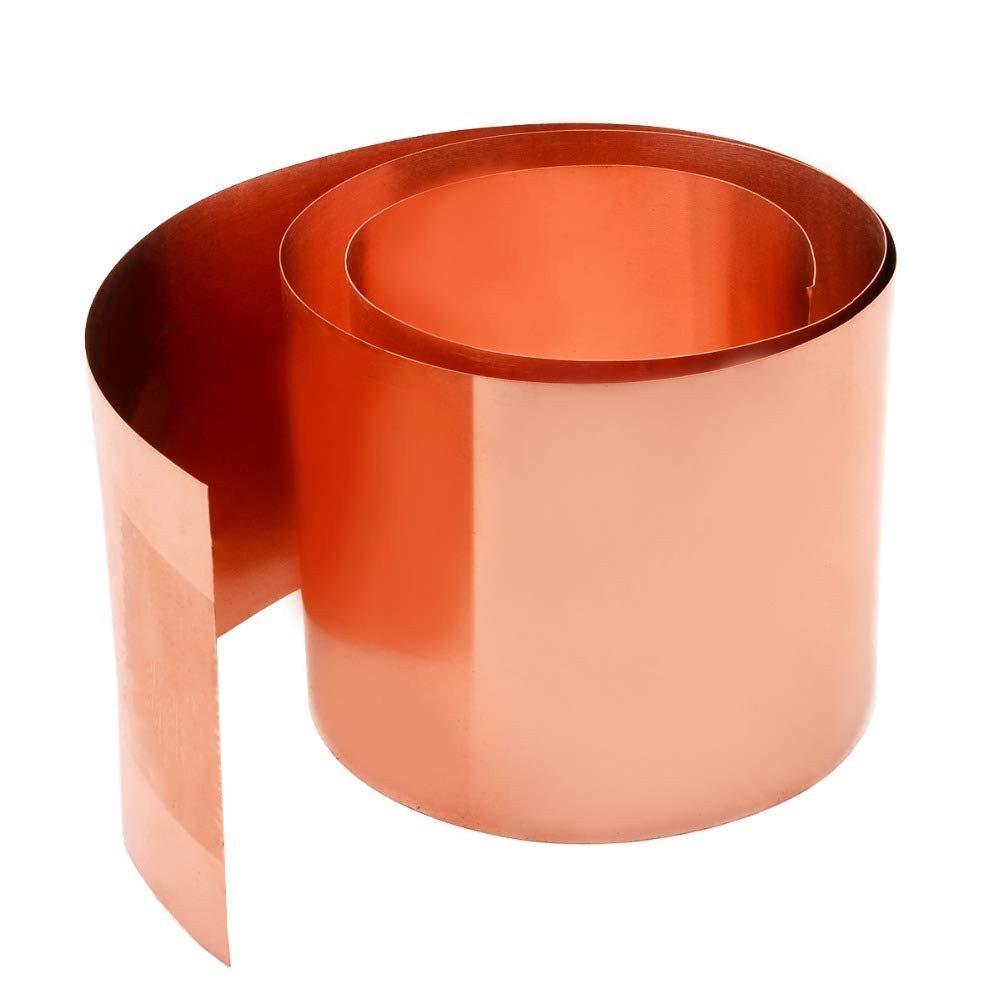 1Pc 0.2Mm Thickness Copper Sheet Roll High Purity Pure Copper Cu Metal Sheet Foi