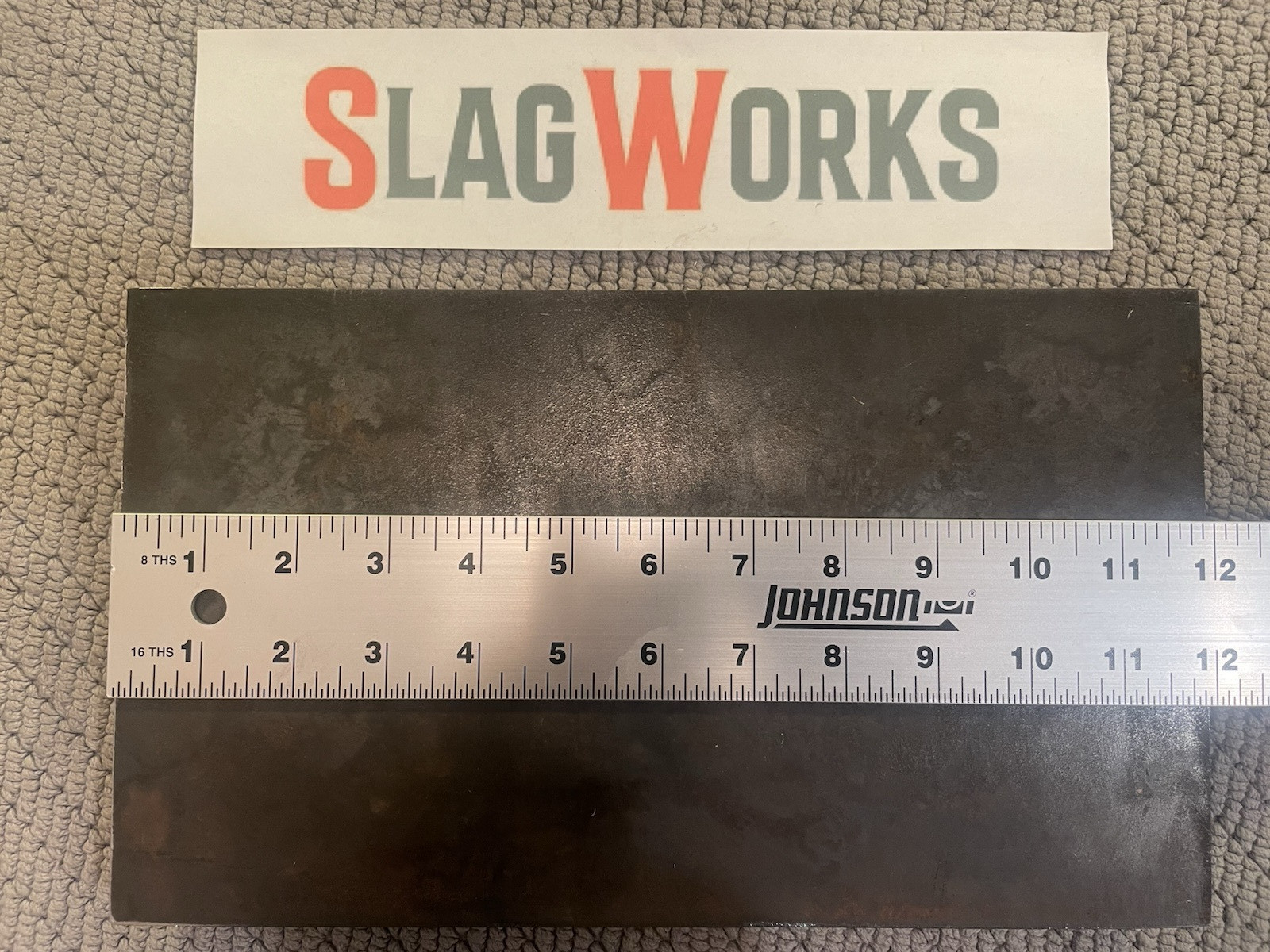1/8x7x12 inch steel plate 7”x12” A36 Hot Roll Flat .125″ Thick