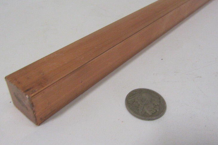 182 Copper Square Bar 3/4″ Thick x 3/4″ Wide x 6 Foot Length