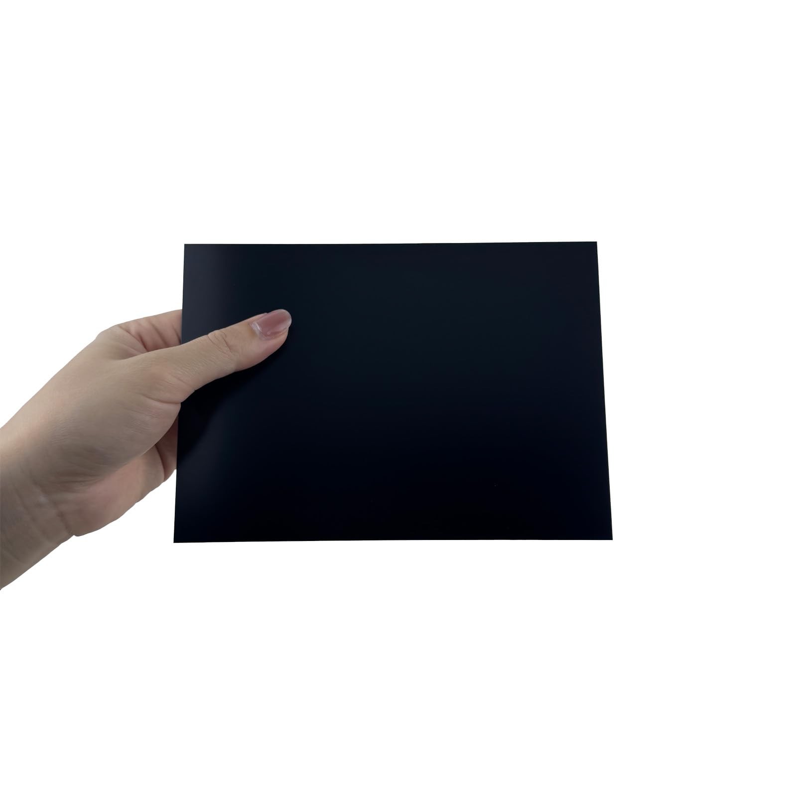 10 PCS Black Anodized Aluminum Sheet 5x7x1/32 Inch 0.8mm Metal Plate Engraving