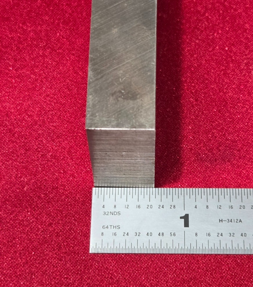 D2 Tool Steel Block Billet 3.804″ L x 1.53″ W x 0.635″ Thick, 1 Lb 0.5 Oz.