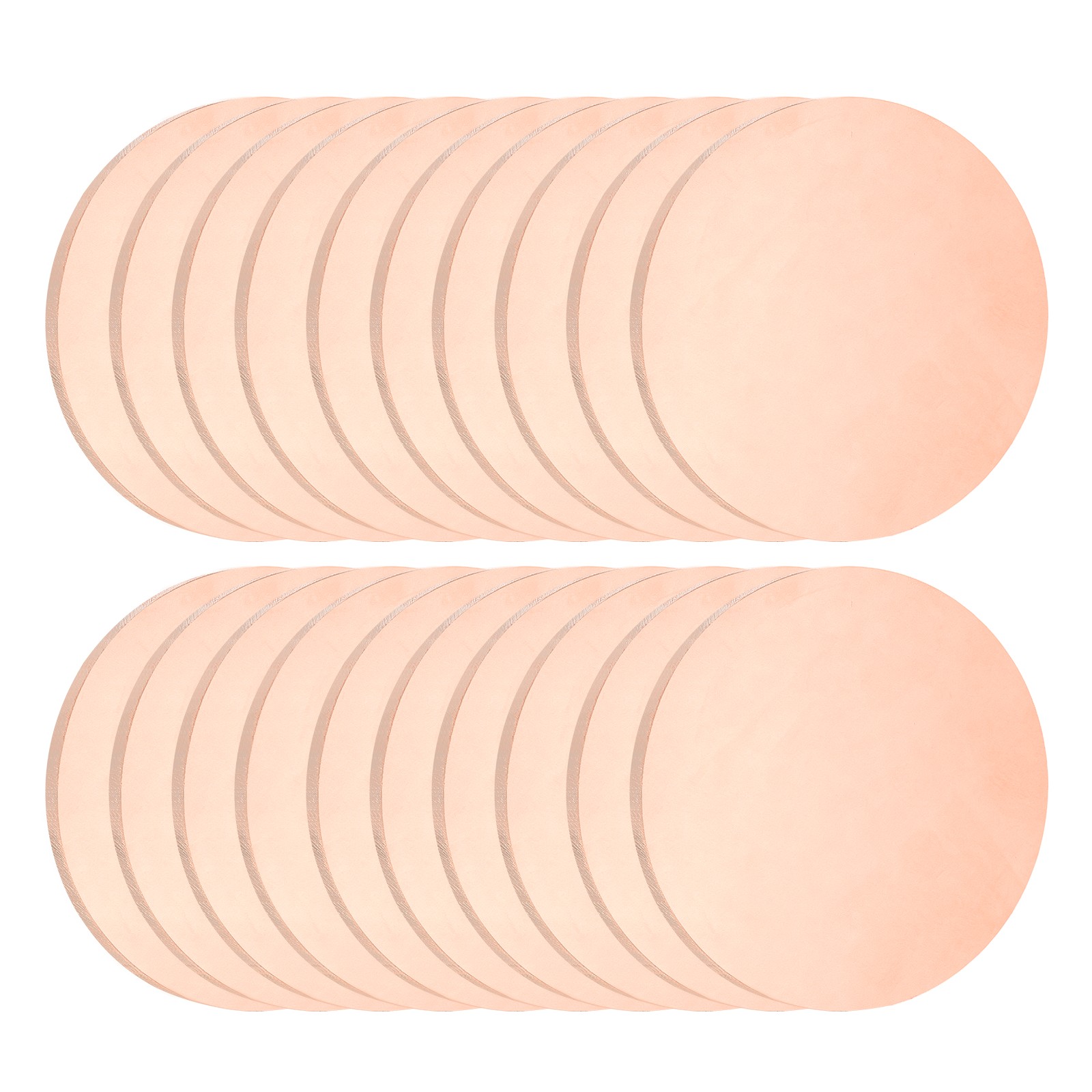 20Pcs Copper Round Plate, 0.02″ Thick 1″ Dia C1100 Pure Copper Sheet