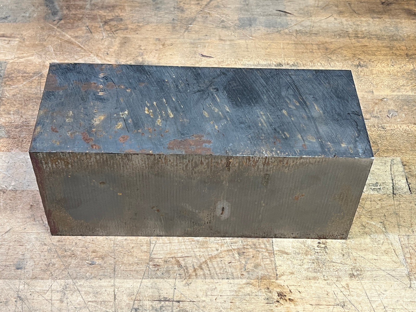 D2 D-2 Tool steel Flat Square bar stock Wear resistant 9 7/8 x 4 x 4 – 45.7 lbs