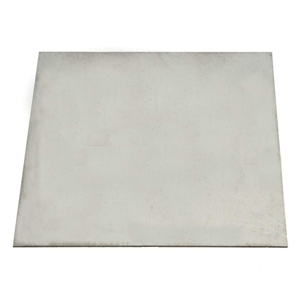 Ltkj 1mm Thick Grade 5 Titanium Alloy Metal Sheet Plate Silver 100 X 100 Mm For