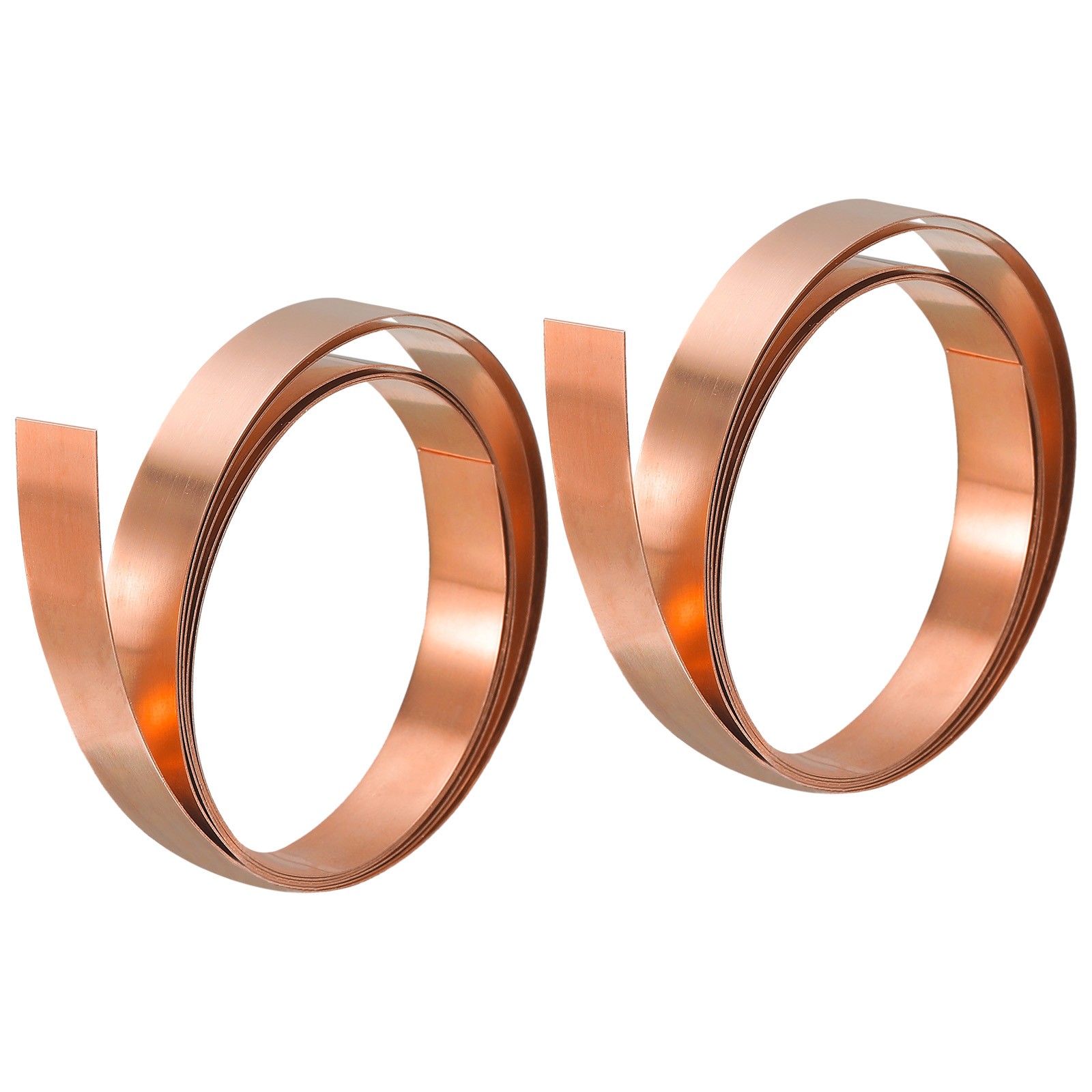 2Pcs Copper Thin Foil Roll Sheet 0.1x10x1000mm Pure Copper Foil Sheet