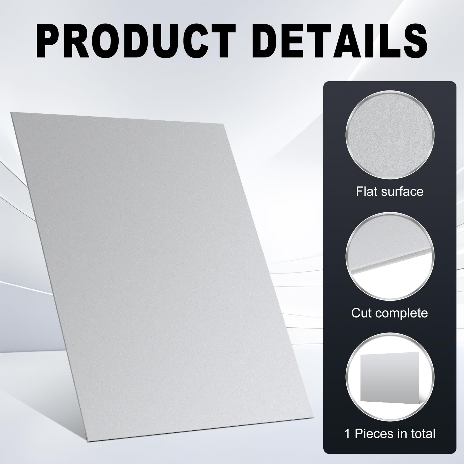 LepoHome 8×12″ 16GA Stainless Steel Plates (1pc)