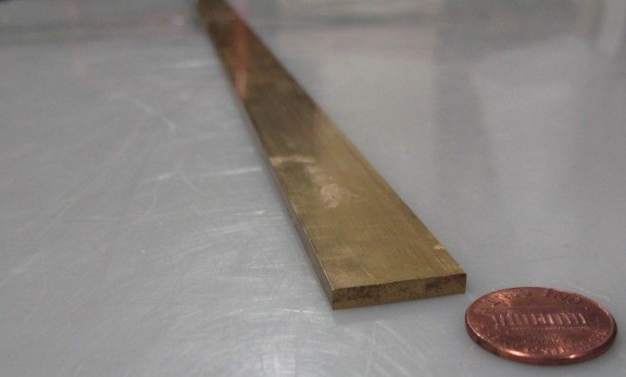 385 Brass Flat Bar 1/8″ Thick x 3/4″ Wide x 4 Foot Length