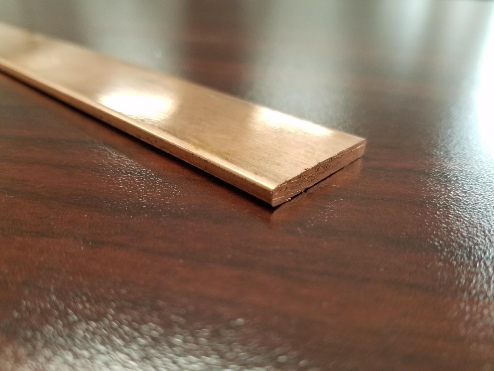 Copper 110 Flat Bar 1/8″ x 1″ x 36″-Long — .125″ x 1″ Copper Bus Bar