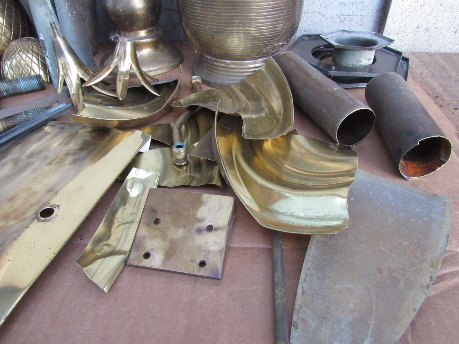 Scrap Brass 26 LBS Metal Recovery CASTING SCULPTURE ABSTRACT Recovery Recycle