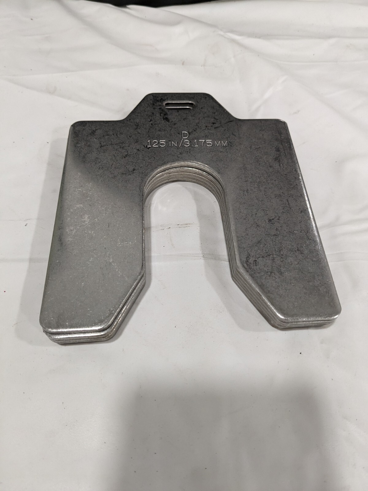 Maudlin Metal Shim Stock: Slotted, 0.1250" Thick, 5" L, 5" W Qty