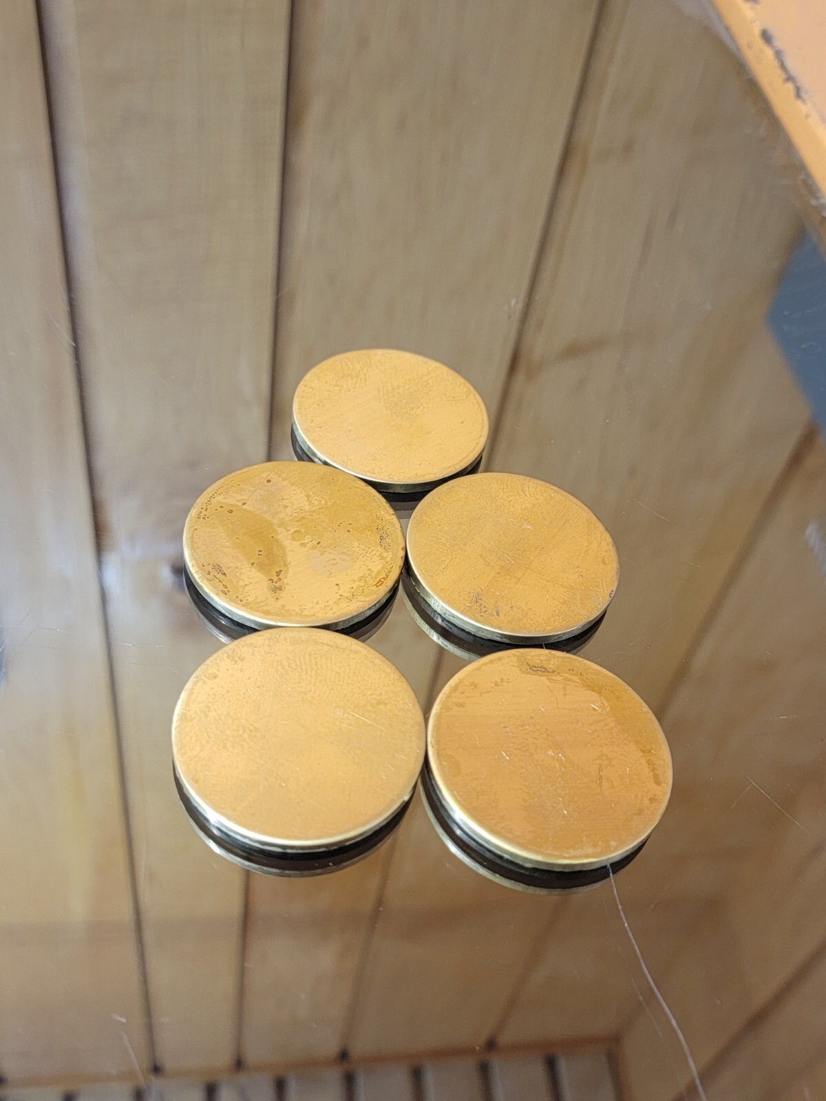 Brass Disk Circle Blanks 2″ Diameter 1/8” Thick 5 Pieces Disc Discs Disks