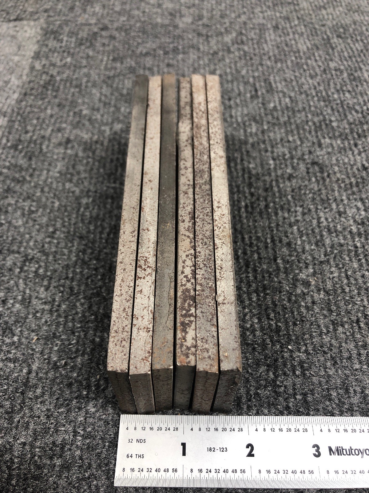 Lot of 6*** 4340 Steel Flat Bar (1/4” x 2” x 6”) Great for Knife Making. (5lbs)