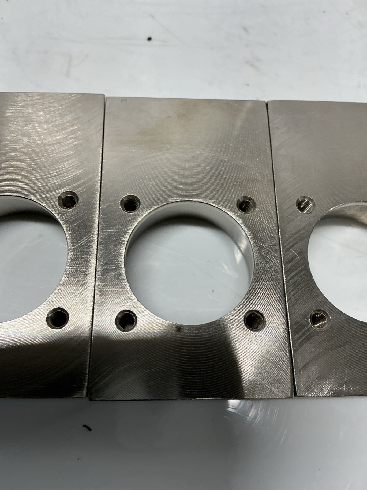 Machined Aluminum Mounting Block Flange Plate PN 132641 Rev A Lot Of 4. X-601