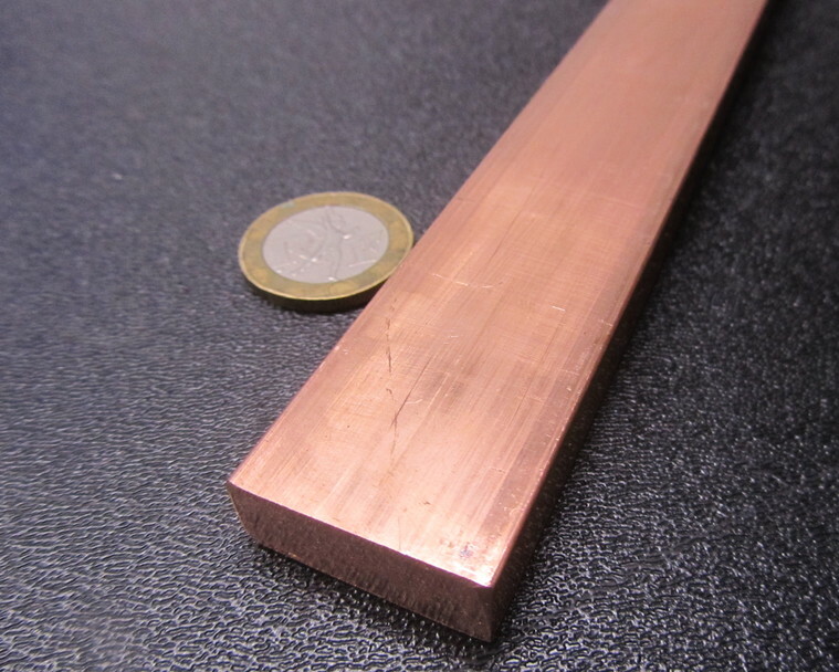 182 Copper Bar 3/8″ Thick x 1.0″ Wide x 6 Foot Length