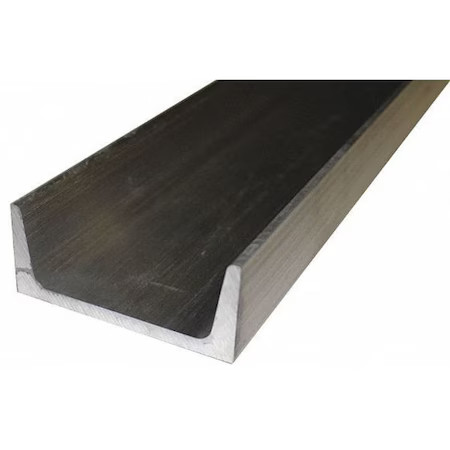 U-Channel, Al 6063, 2 In Leg, 2 In X 8 Ft, 63Ch2x.25-96