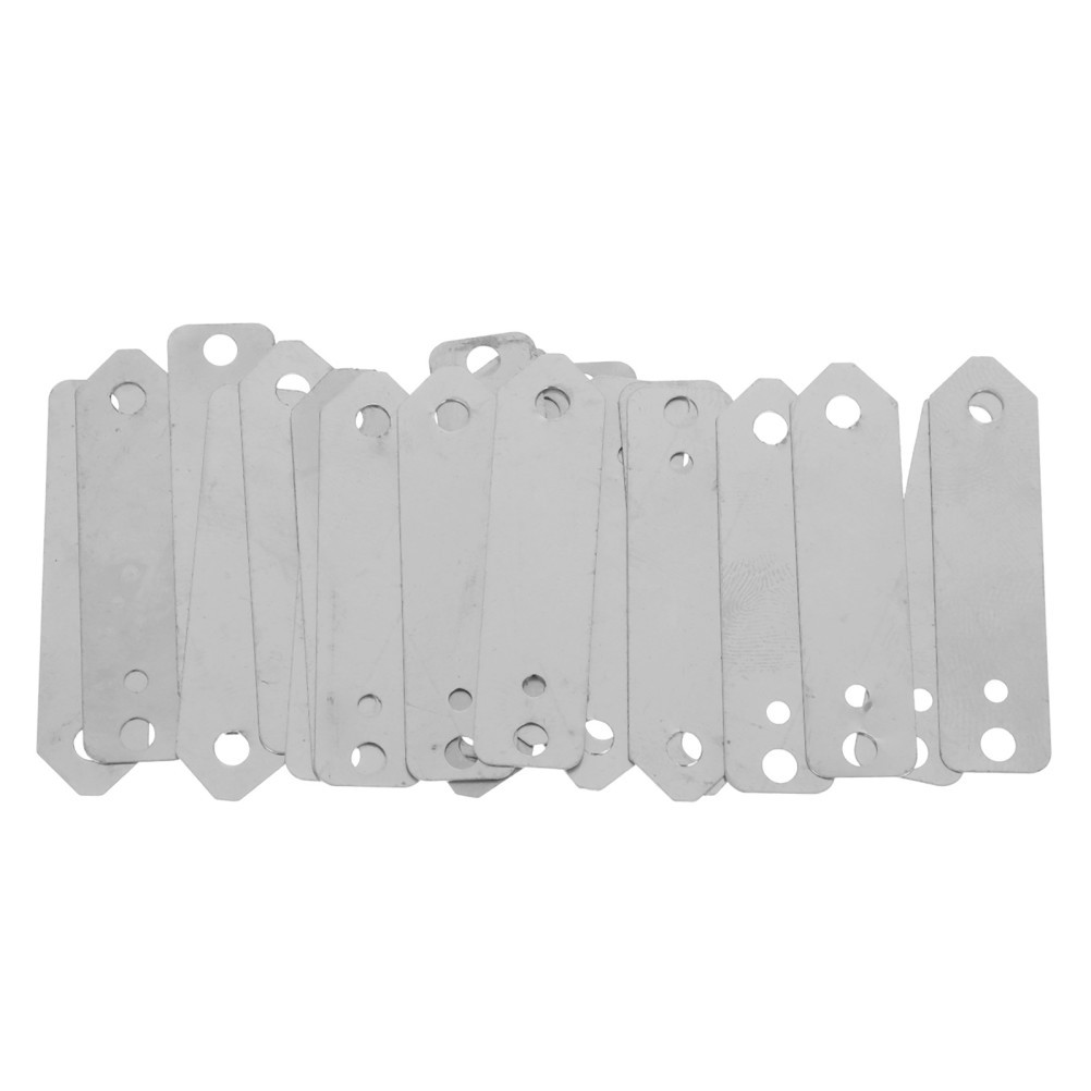 20Pcs Zinc Anode Sheets for Fruit Battery DIY Silver Zinc Electroplating Plates