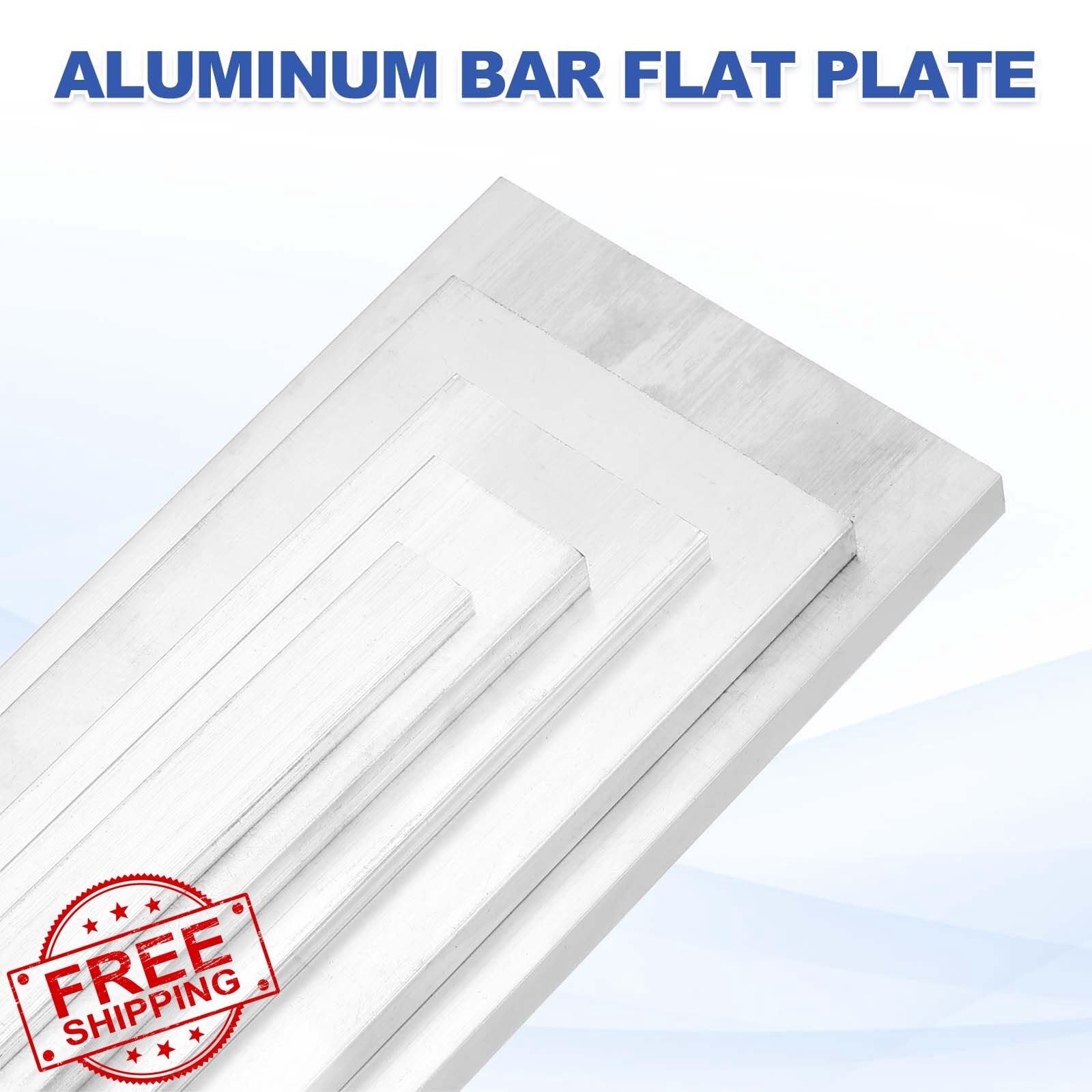 uxcell 0.2″x0.5″x12″ Square Aluminum Flat Bar 2 Set