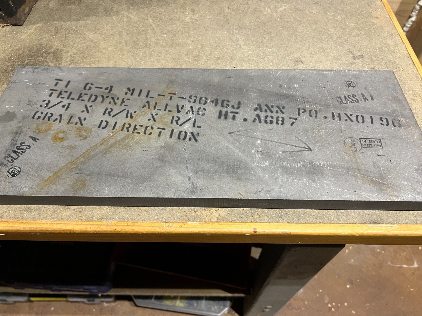titanium plate Grade 4 MIL-T-9046J