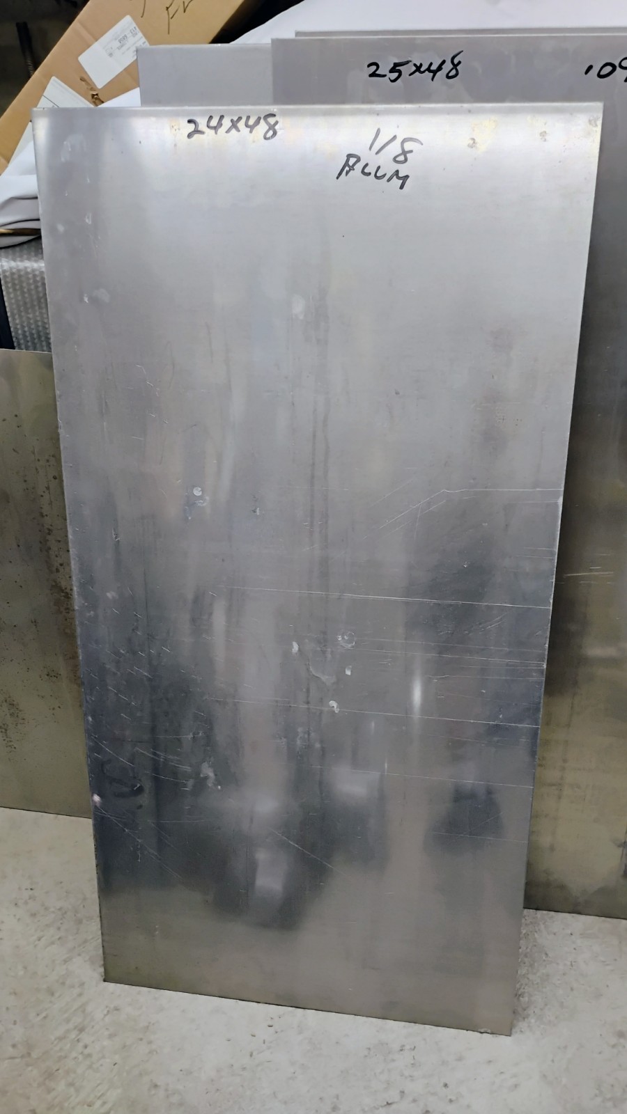 ALUMINUM SHEET METAL 1/4 and 1/8 in. .090 .063 .064 $65.00 to 75.00 each piece