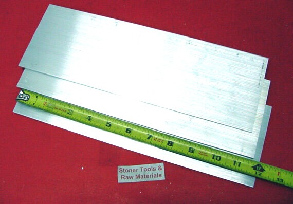 3 Pieces 1/2″ X 3″ ALUMINUM 6061 FLAT BAR 12″ long T6511 Solid Mill Stock New