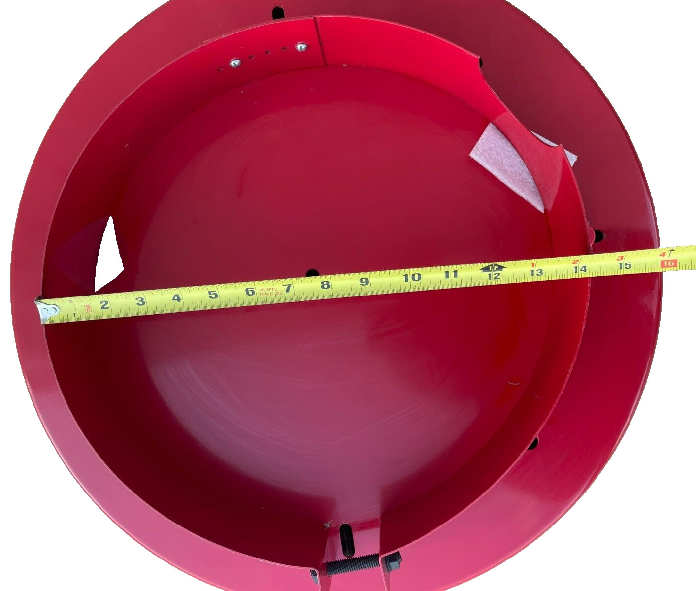 Unbranded Steel Round Cylinder Holder Base Red