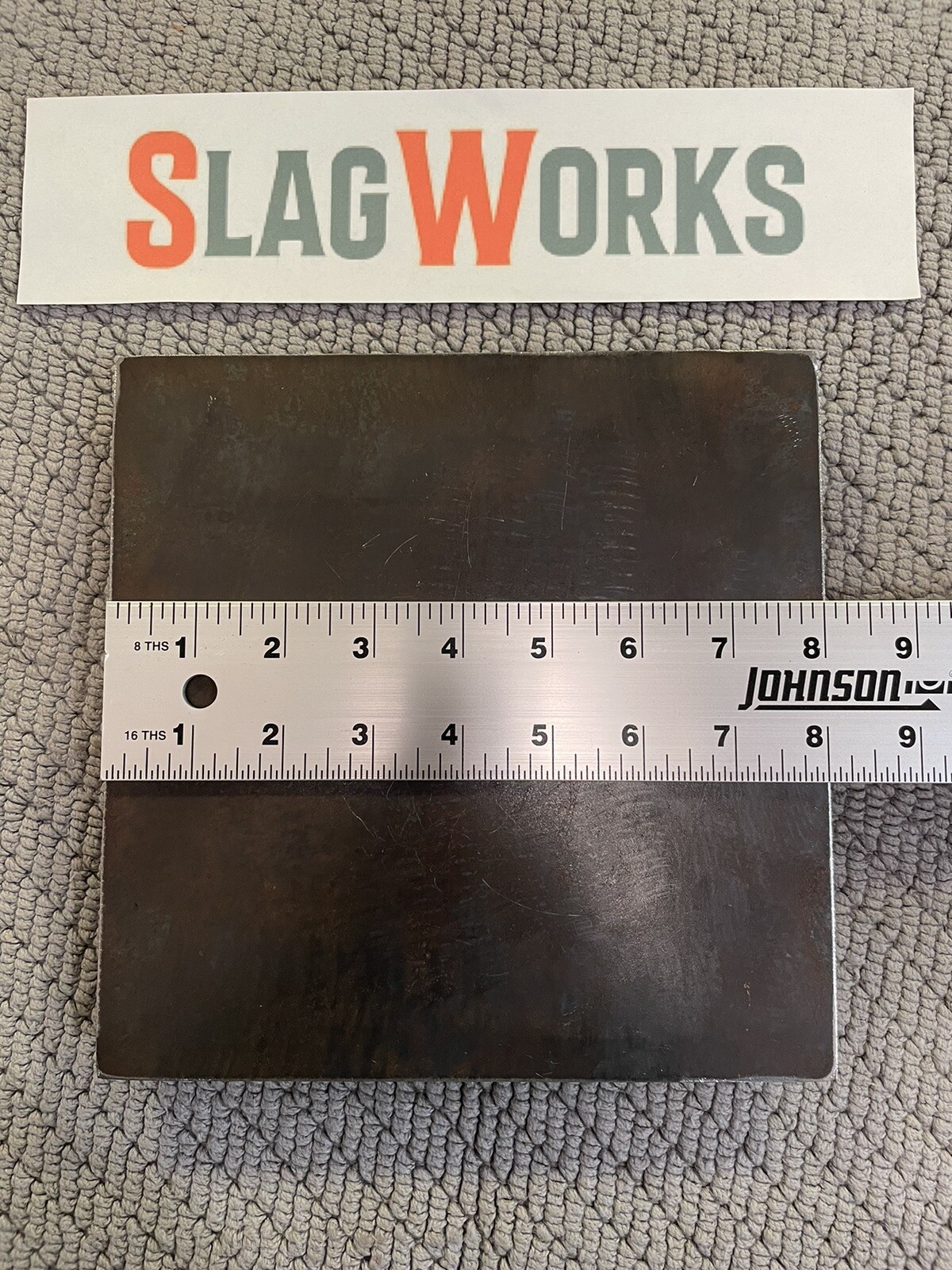 1/8x8x8 inch steel plate 8”x8” A36 Hot Roll Flat .125″ Thick