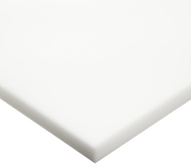 0.500″ x 12″ x 12″, HDPE Plastic Sheet, Smooth, White