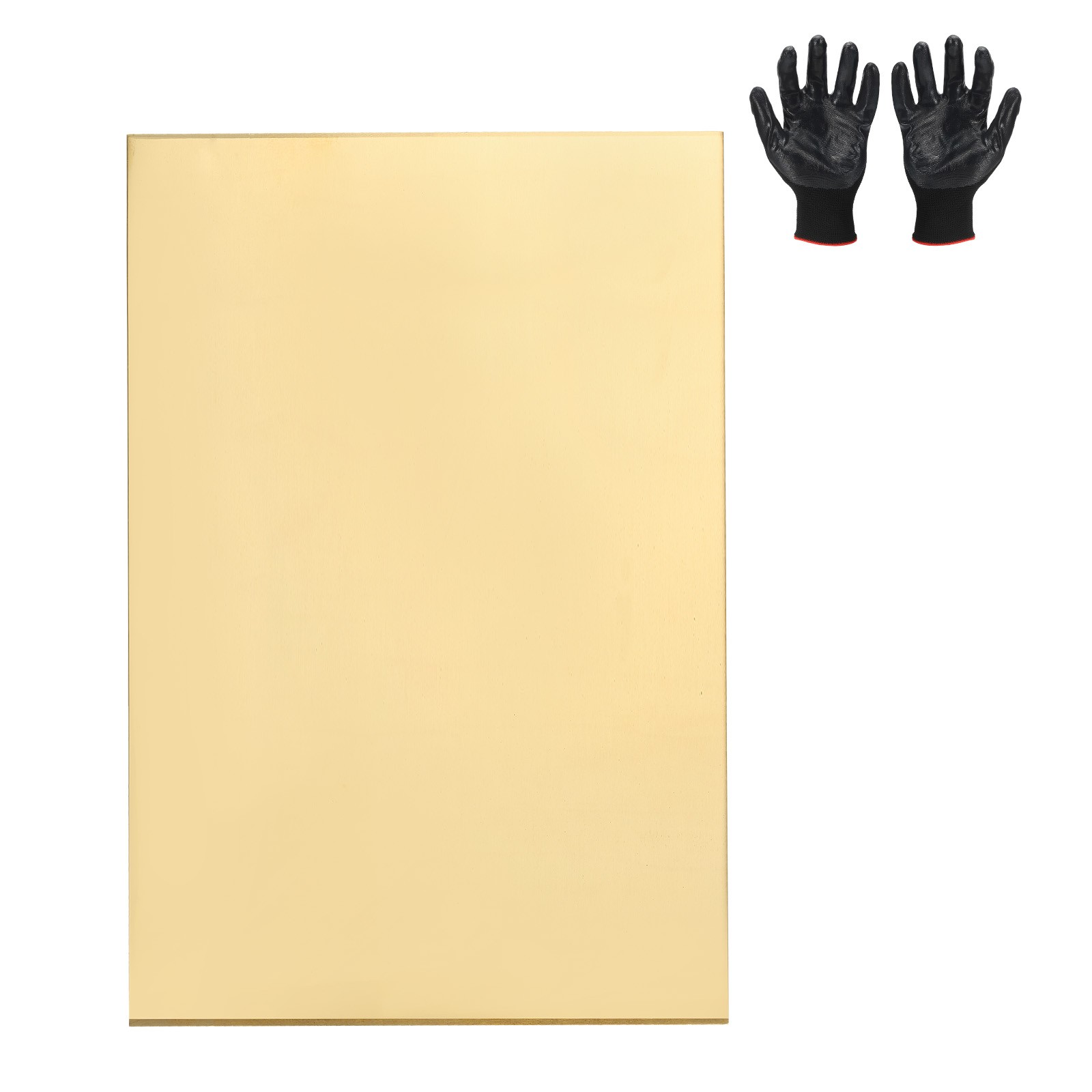 Brass Sheet 7.9″ x 11.8″ 24 Gauge(0.5mm) Thickness for DIY (1 Pack, Brassy)