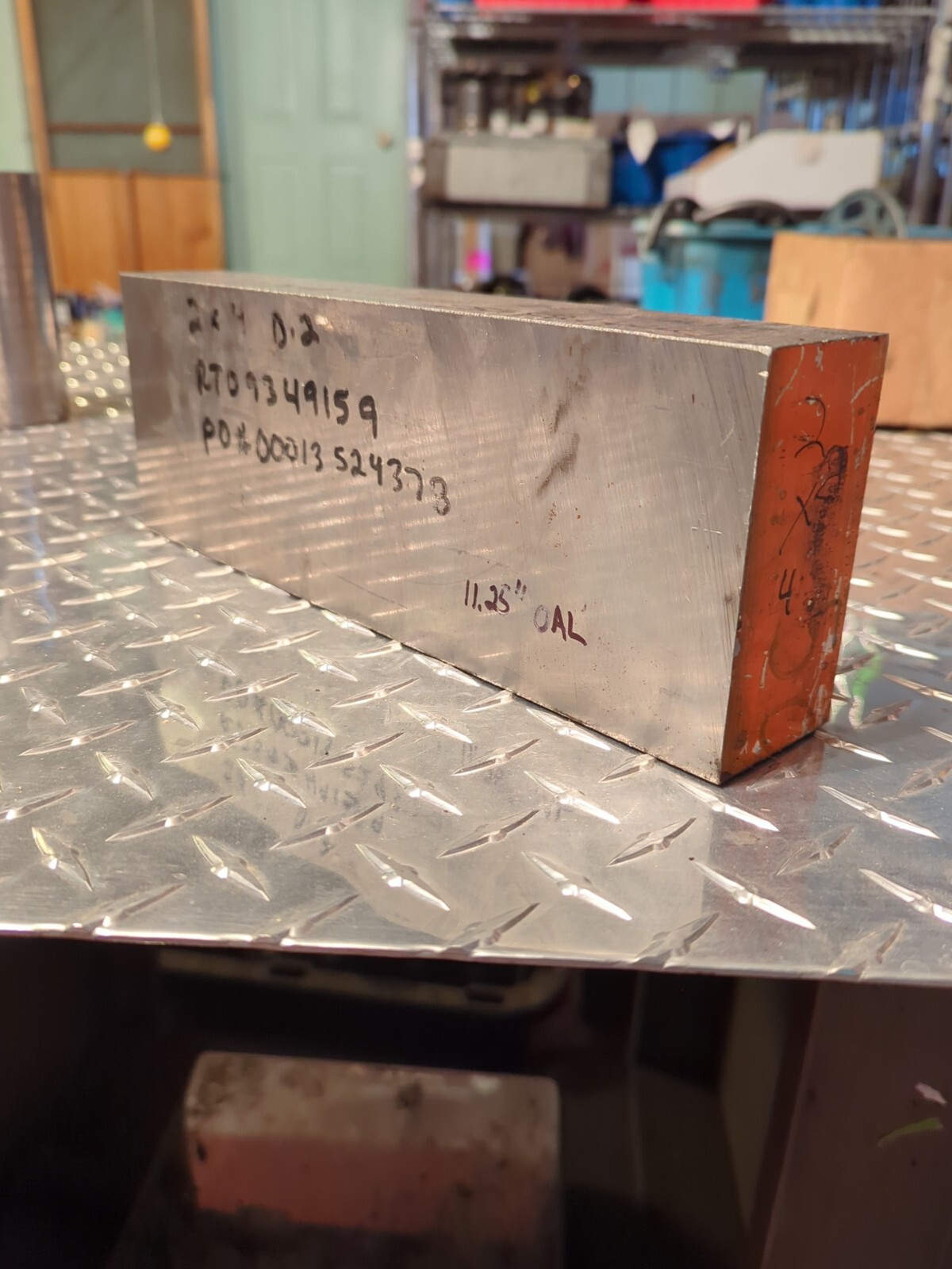 D2 Tool Steel, 2″ X 4″ X 11.25″