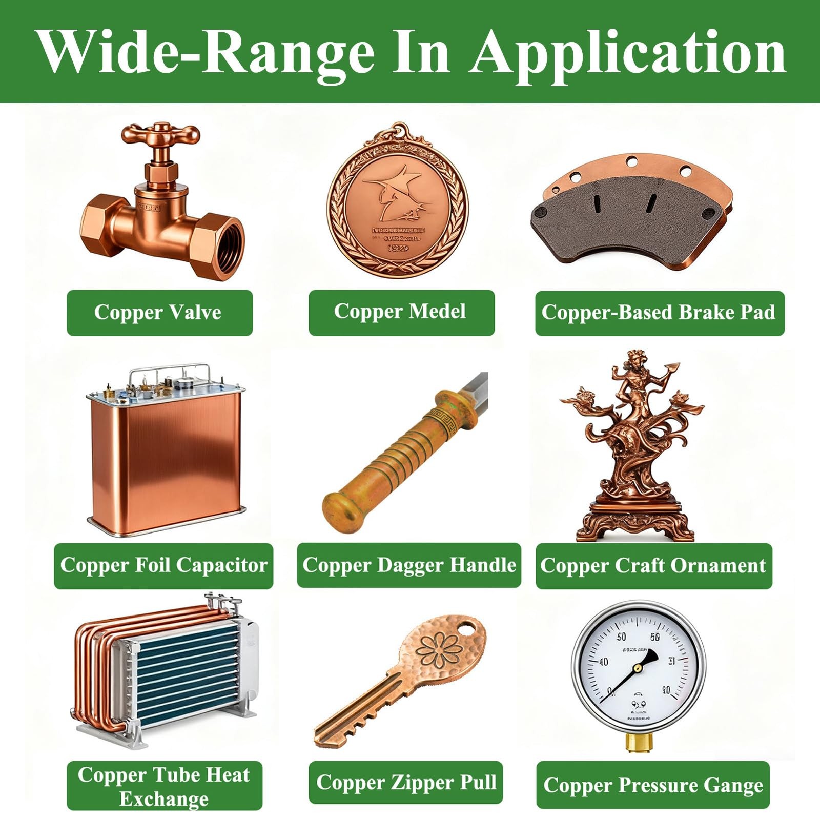 1PCS 1/4 x 2 x 4 Copper Flat Bar, 99.98 Copper Bar Stock, 6 * 50 * 102mm Soli…