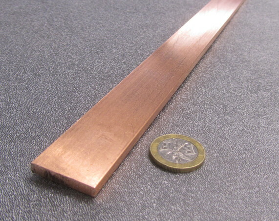 110 Copper Bar H02, 3/16″ Thick x 1.0″ Wide x 60 Inch Length