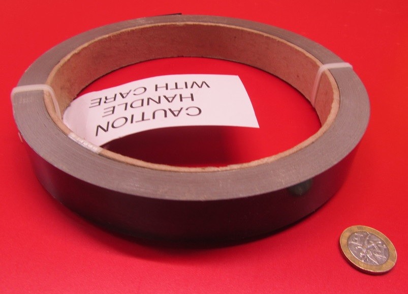Blue Tempered Spring Steel Shim 0.010″ Thick x 1.00″ Width x 1200″ Length