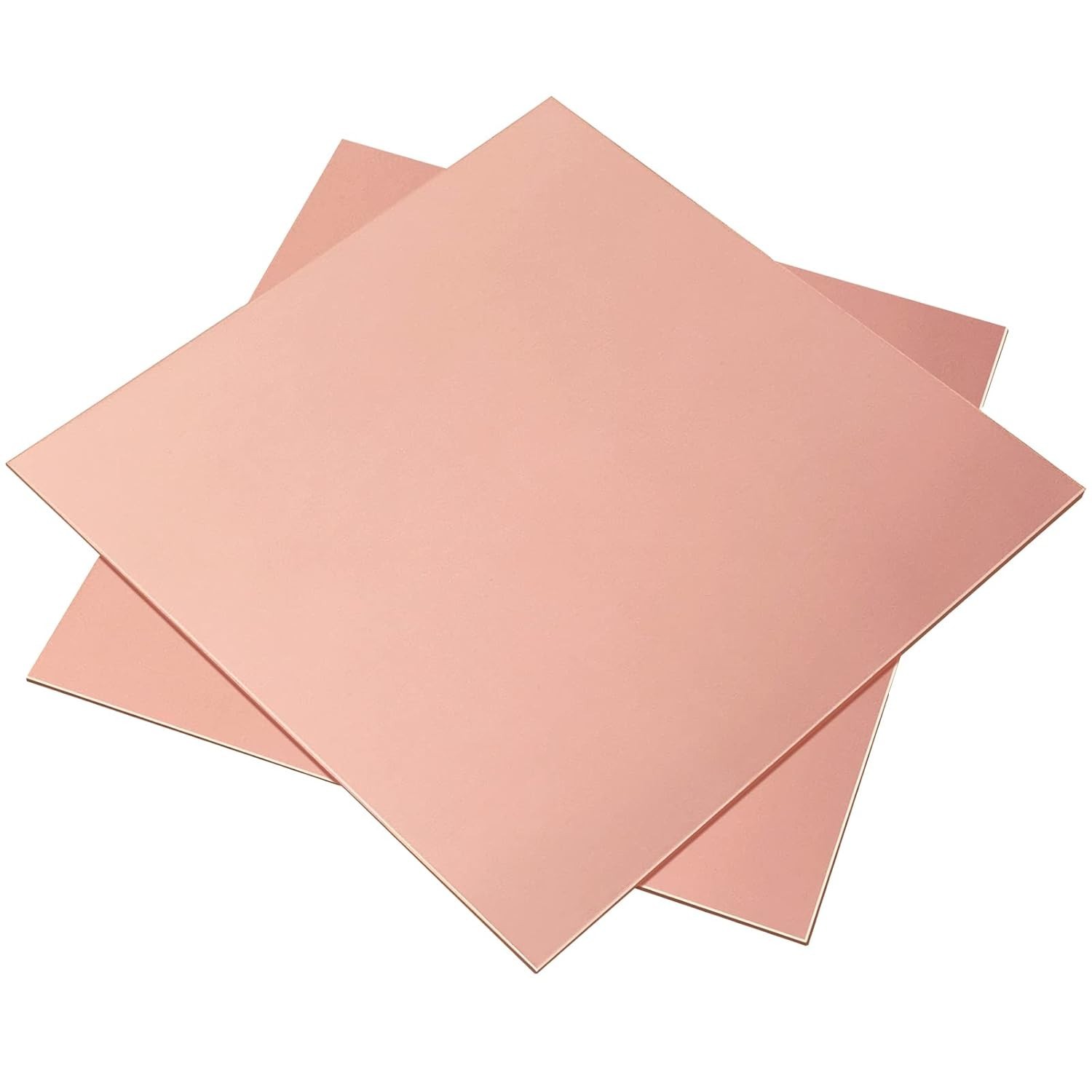 Quality 99.9% Copper Sheet Set – 2 Pieces, 4″ x 4″ for Creative Projects