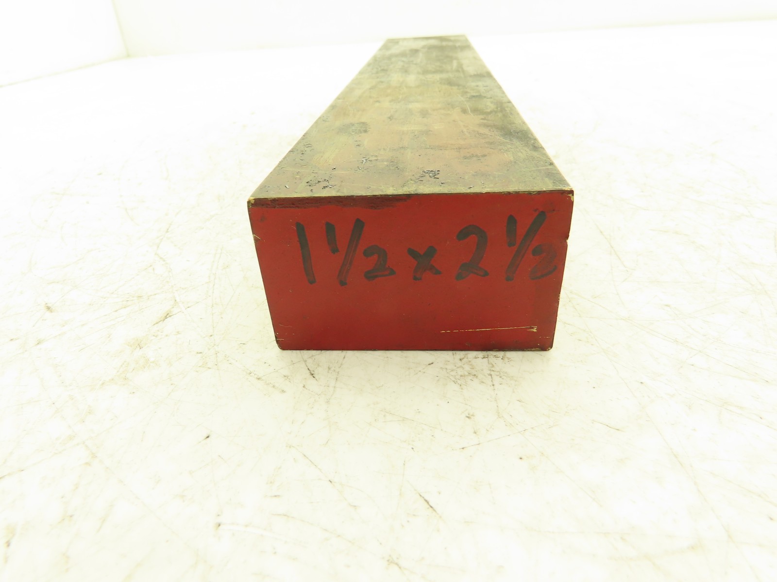 360 Yellow Brass Stock Rectangle Flat Bar 1-1/2″x 2-1/2″x 13-11/16″L 15lbs